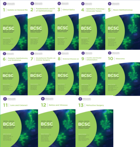2021-2022 ophthalmology Basic and Clinical Science Course 13 vol