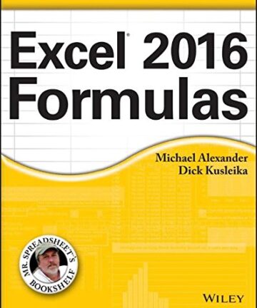 Excel 2016 formulas