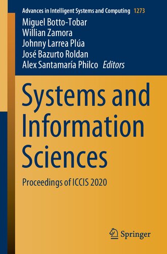 Systems and Information Sciences: Proceedings of ICCIS 2020