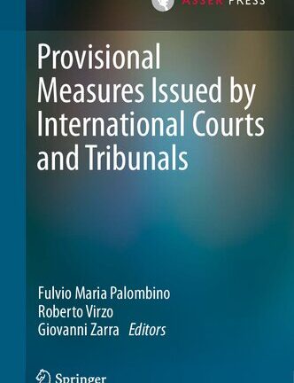 This book makes a significant contribution to the comprehension of the law and practice of provisional measures issued by international courts and tribunals, including international commercial arbitration. After having analyzed the common features of provisional measures, it provides an overview of the peculiarities of these orders within the context of different international proceedings (e.g. the ICJ, the ITLOS, the CJEU, the ICC, human rights courts and investment arbitration). In this regard, the book is valuable in offering a broad and rigorous comparative analysis between the various forms of provisional measures.