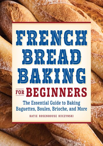 French bread basics—Learn what makes French bread so special, what important baking terms mean, and which tools and ingredients you’ll need to have on hand to start baking. Step-by-step instructions—Find detailed directions and expert tips for the entire French bread-making process, from combining ingredients and kneading dough to adding finishing touches and baking to perfection. 20 beginner-friendly recipes—Discover straightforward recipes for a mouthwatering variety of French breads—plus a handful of bonus recipes that feature your finished bakes, like Pain Perdu with Whipped Crème Fraiche. Capture the magic of a Parisian bakery at home with this instructional French cookbook.