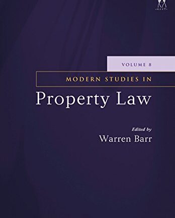 Modern Studies in Property Law 8