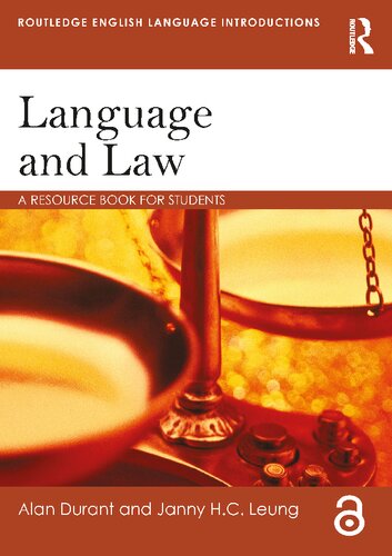 Language And Law: A Resource Book For Students